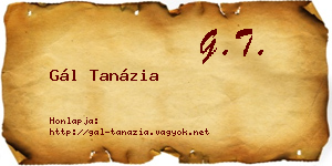 Gál Tanázia névjegykártya